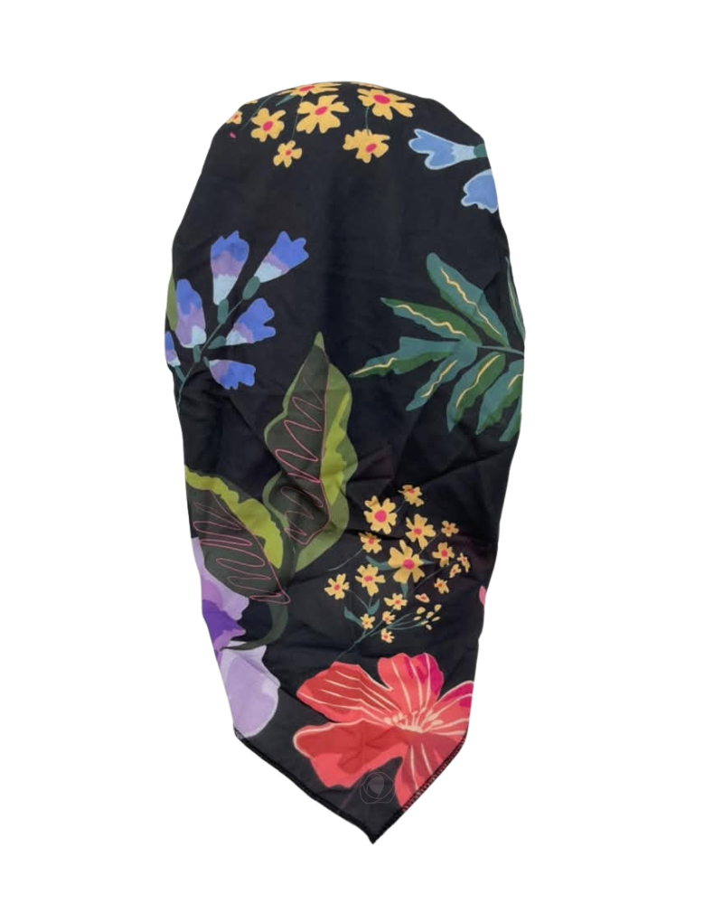 Lizi Headwear Color Garden Open Back Adjustable Pre-Tied Bandanna with Velvet Grip
