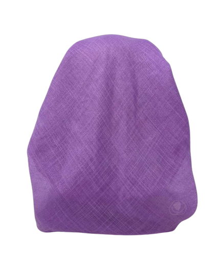 It's Younique Solid Lilac Shimmer  Pre-Tied Open Back Bandanna with Velvet Grip