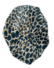 Revaz Teal Leopard Border Adjustable Pre-Tied Bandanna with Velvet Grip