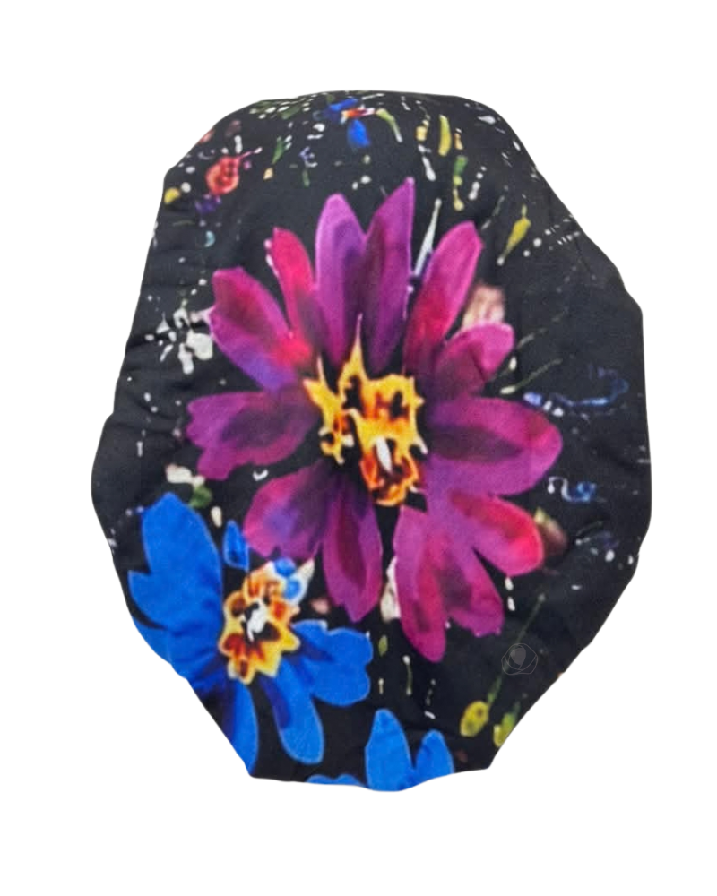 Lizi Headwear Color Meadow Adjustable Pre-Tied Bandanna with Velvet Grip