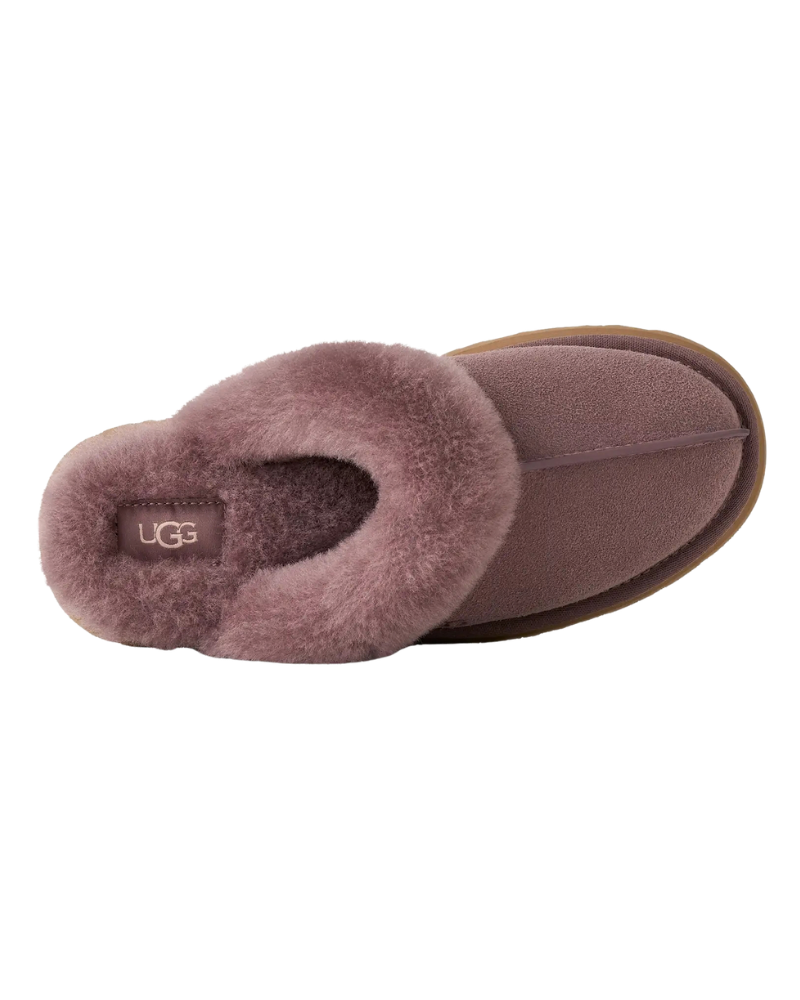 UGG Portobello Disquette Slippers with Fur Trim
