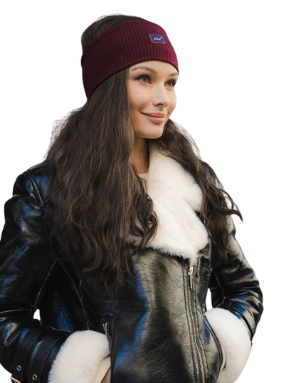 Tal New York Burgundy Fall Label Collection Standard Width Headband