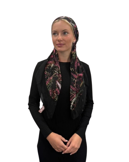Multi Branch Adjustable Pre-tied Bandanna with Velvet Grip