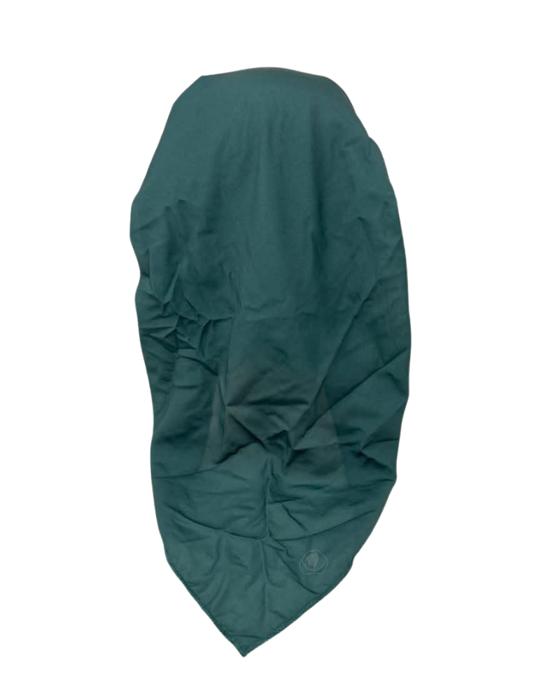 Lizi Headwear Solid Pine Open Back Adjustable Pre-Tied Bandanna with Velvet Grip
