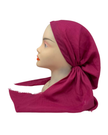 Cherie Berry Solid Fringe Design Adjustable Closed Back Pre-Tied Bandanna