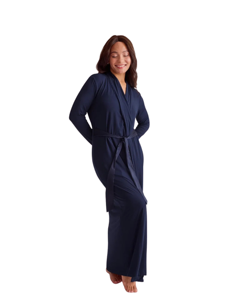 Fleur't  Ink Modal Long Morning Robe