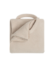 Barefoot Dreams Stone CozyChic Rib Travel Blanket