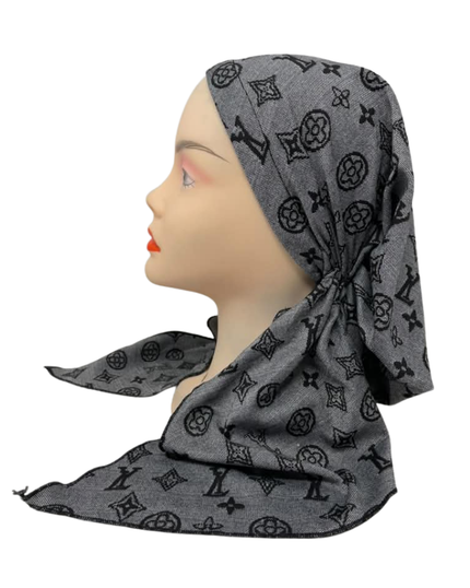 Ahead Black Modern Mark Classic Fit Pre-Tied Bandanna