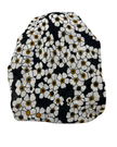 Cherie Ivory Floral Design Adjustable Pre-Tied Open Back Bandanna