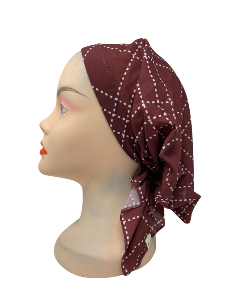 Lizi Headwear Ruby Plaid Adjustable Pre-tied Sport Bandanna