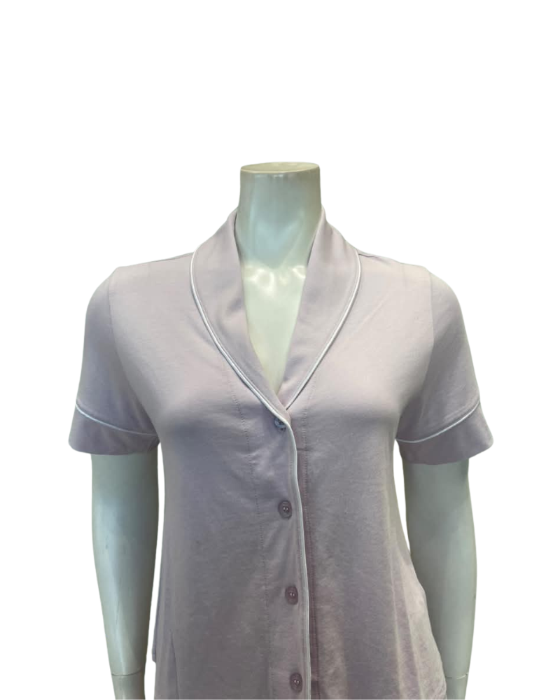 Cosabella Neve Fresca/White Bella Lusso Short Sleeve & Shorts Cotton Blend Pajamas Set