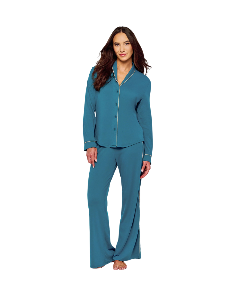 Cosabella Pavona/Pietra Bella Lusso Cotton Blend Pajamas Set