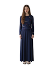 ORD Navy Couture Embroidered Modal Nursing Nightgown