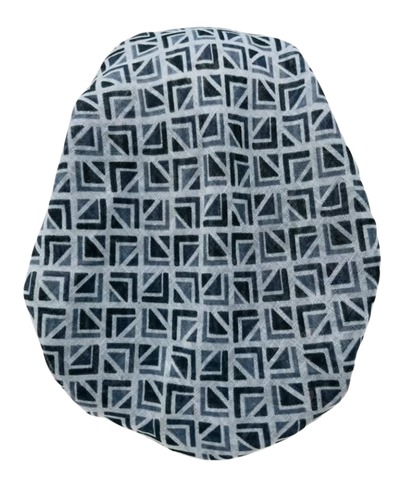 Revaz Grey Diamond Adjustable Pre-Tied Bandanna with Velvet Grip