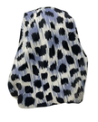 It's Younique Slate Blue/Cream Animal Spots Pre-Tied Open Back Bandanna with Velvet Grip
