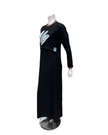 Mega Dreams Black with Feathers Modal Nursing Nightgown