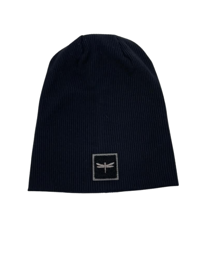 Tal New York The Gunmetal Sherpa Black Ribbed Beanie