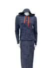 Sparrow Blue Tie Dye Bungee Cord Hoodie & Maxi Skirt Lounge Set