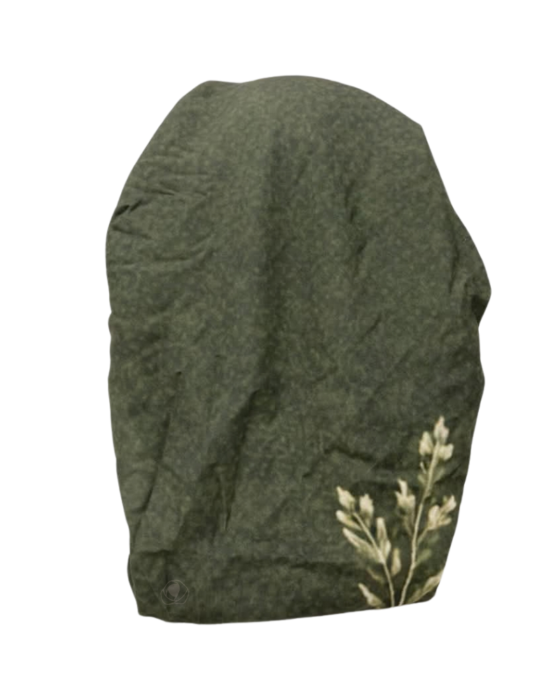 Lizi Headwear Olive Branch Open Back Adjustable Pre-Tied Bandanna with Velvet Grip