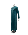 Mega Dreams Green Velour Birds & Branches Pull On Nightgown