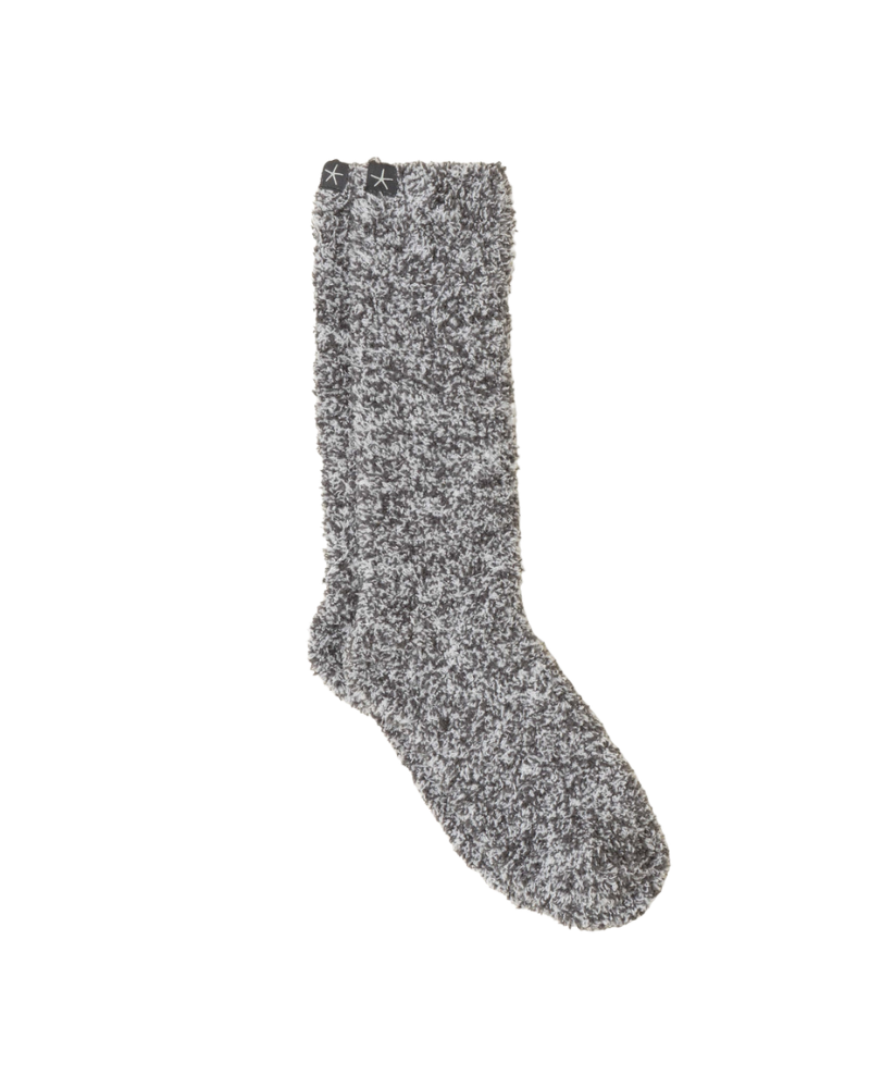 Barefoot Dreams Slate Blue/White CozyChic Heathered Socks