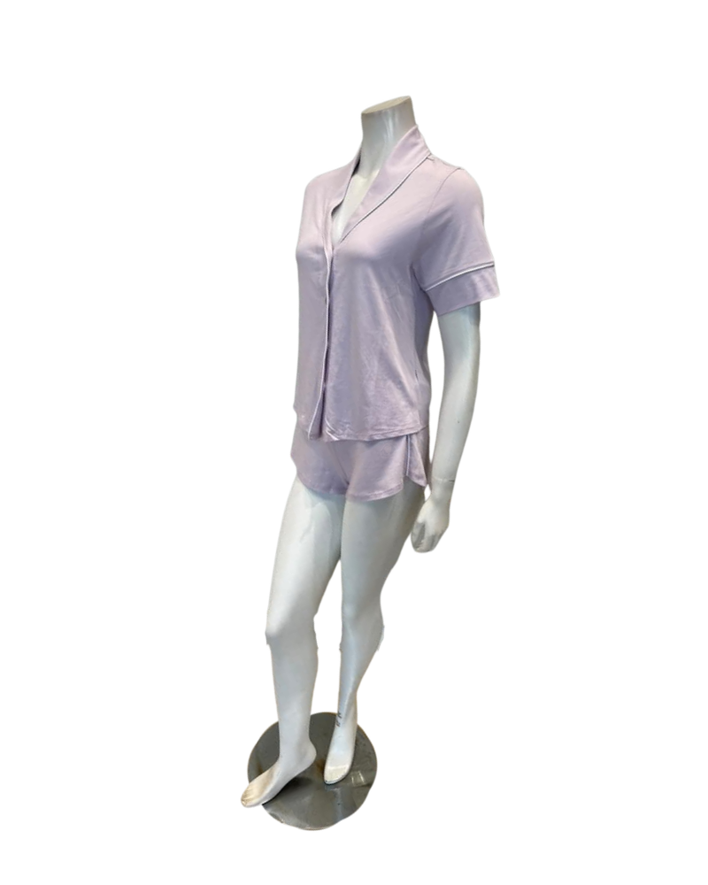 Cosabella Neve Fresca/White Bella Lusso Short Sleeve & Shorts Cotton Blend Pajamas Set
