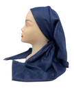 It's Younique Solid Navy Shimmer Pre-Tied Open Back Bandanna with Velvet Grip