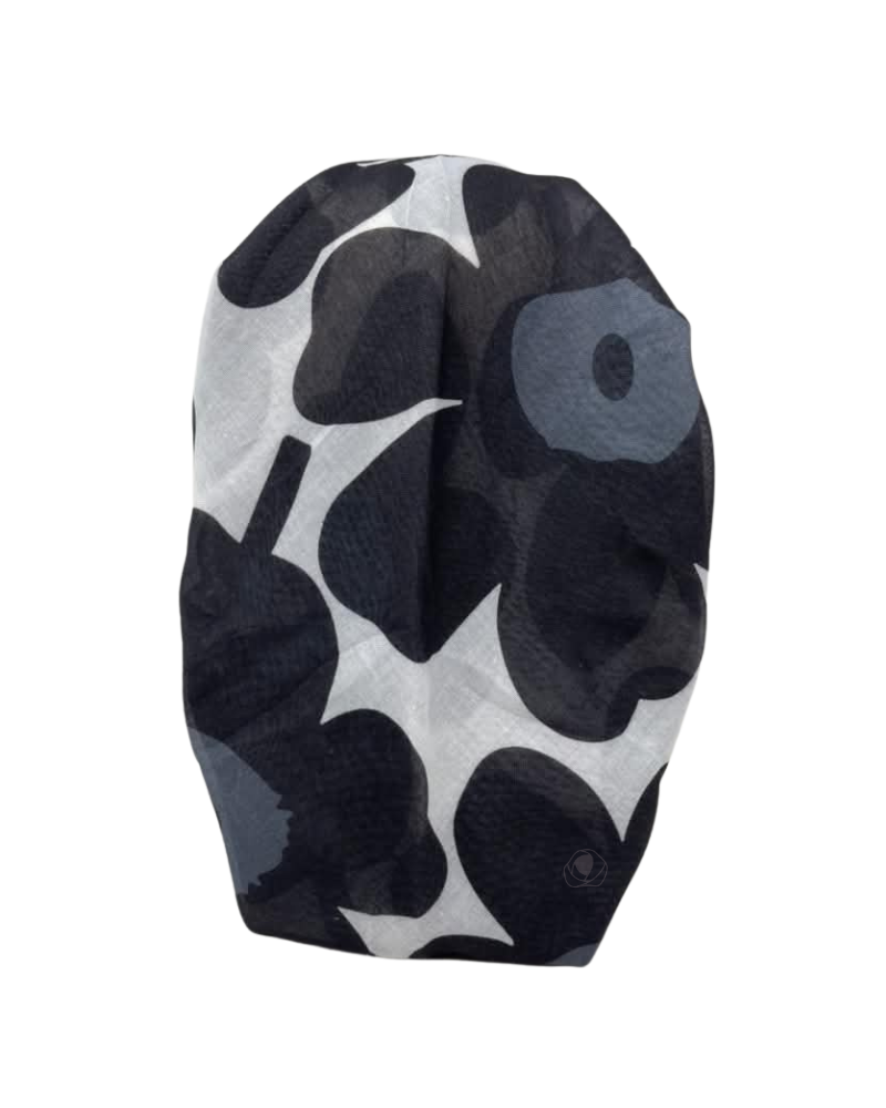 Tal New York Black Mari Open Back Pre-Tied Bandanna with Velvet Grip