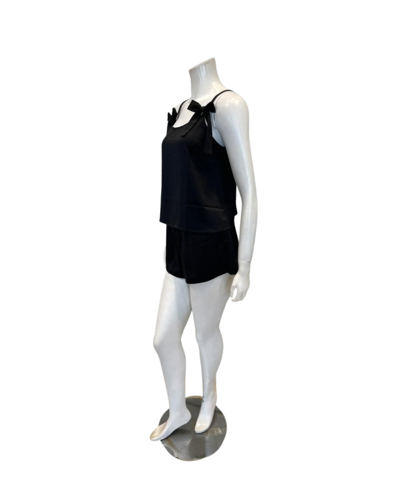 Rya Collection Black Halo Cami-Tap Set