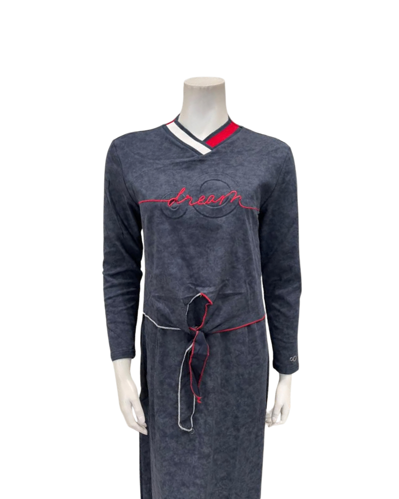 Mega Dreams Dream Washed Denim Modal Nursing Nightgown