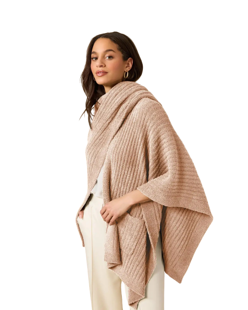 Softies Coco Ultra Soft Ribbed Shawl Wrap One Size