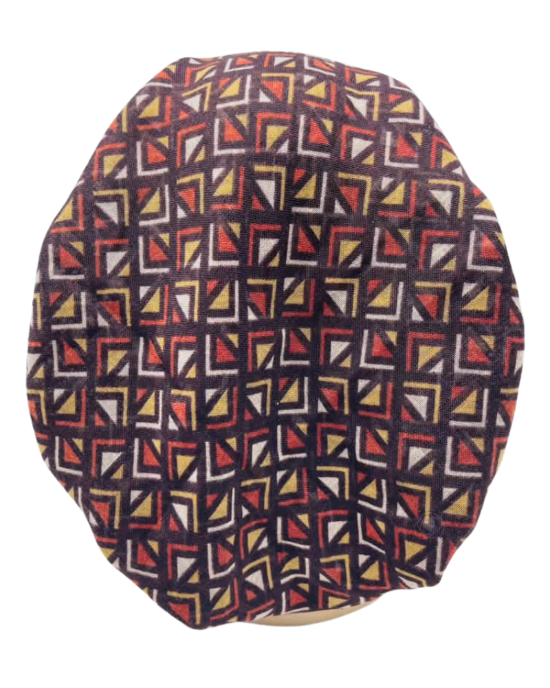 Revaz Brown Diamond Adjustable Pre-Tied Bandanna with Velvet Grip
