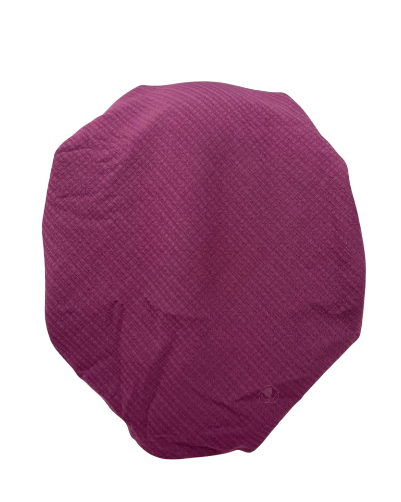 Lizi Headwear Purple Waffle Silk Adjustable Pre-Tied Bandanna with Velvet Grip