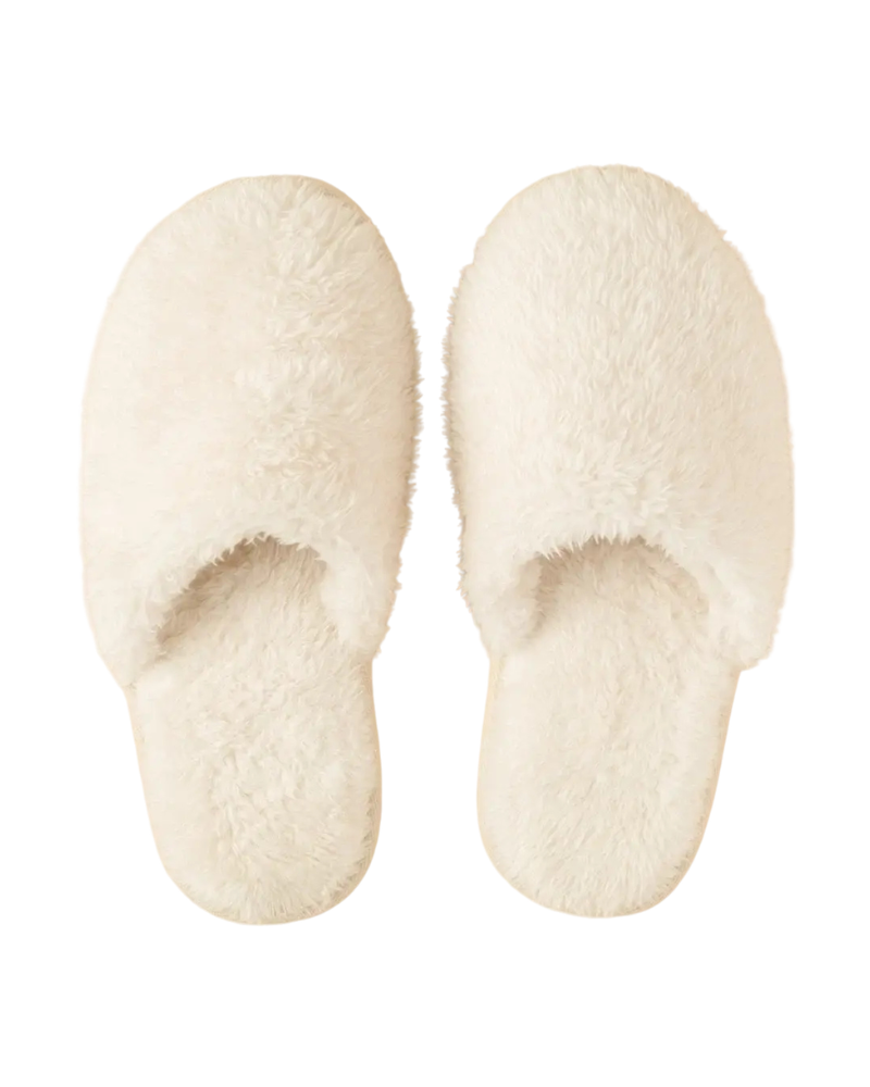 Softies Almond Plush Non Slip Lounge Slippers