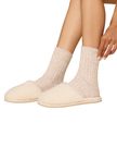 Softies Almond Plush Non Slip Lounge Slippers