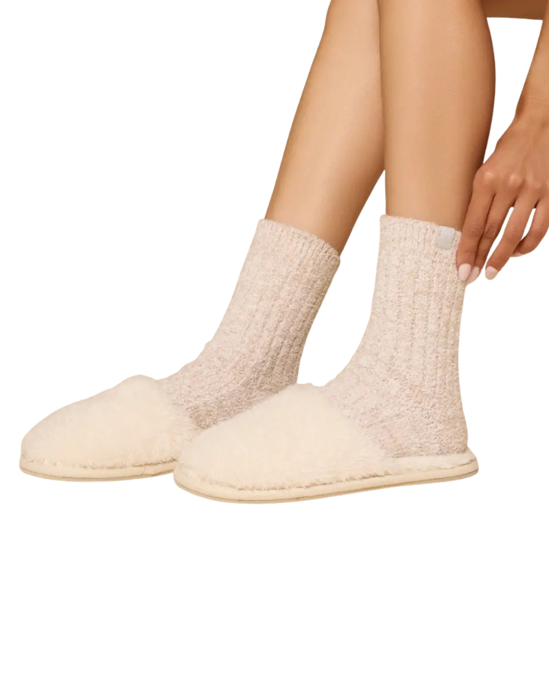 Softies Almond Plush Non Slip Lounge Slippers