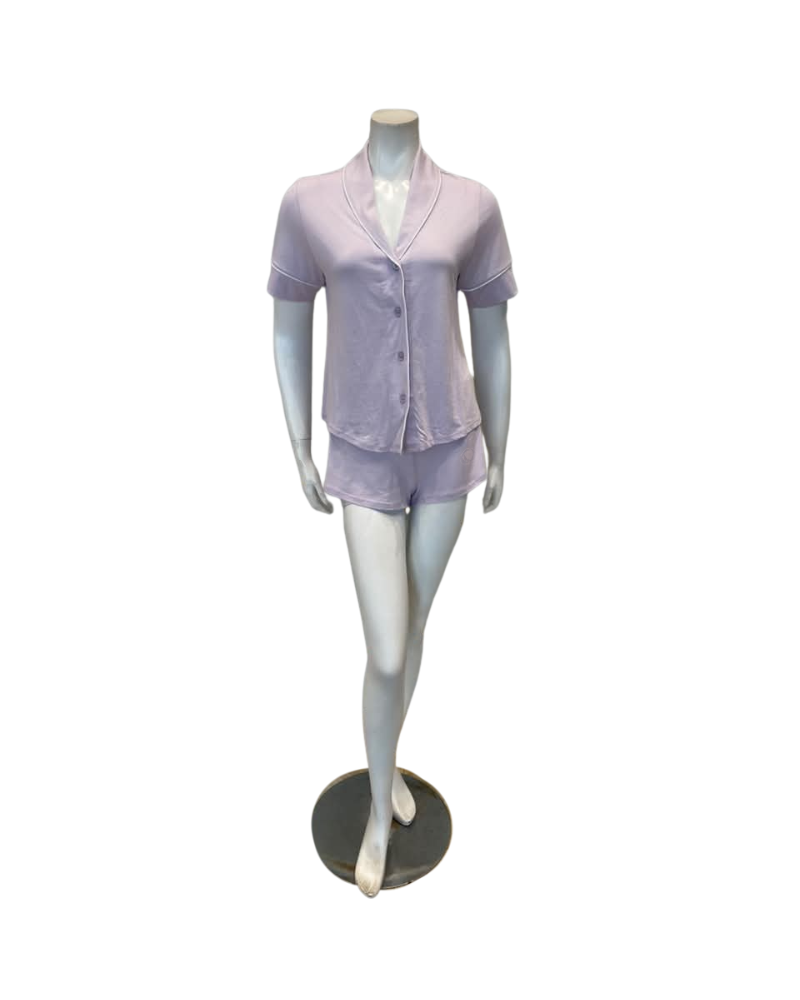 Cosabella Neve Fresca/White Bella Lusso Short Sleeve & Shorts Cotton Blend Pajamas Set