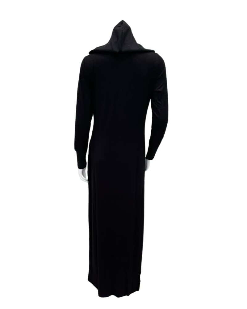 Verdiani Black Lace Sleeve Pull On Modal Nightgown