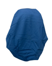 Lizi Headwear Solid Blue Adjustable Pre-Tied Bandanna with Velvet Grip