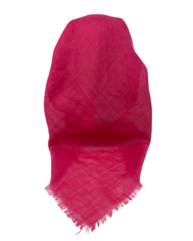 It's Younique Solid Hot Pink Shimmer Pre-Tied Open Back Bandanna with Velvet Grip