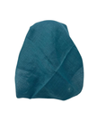 OB-SHIM-TEA Solid Shimmer Teal Pre-Tied Open Back Bandanna with Velvet Grip