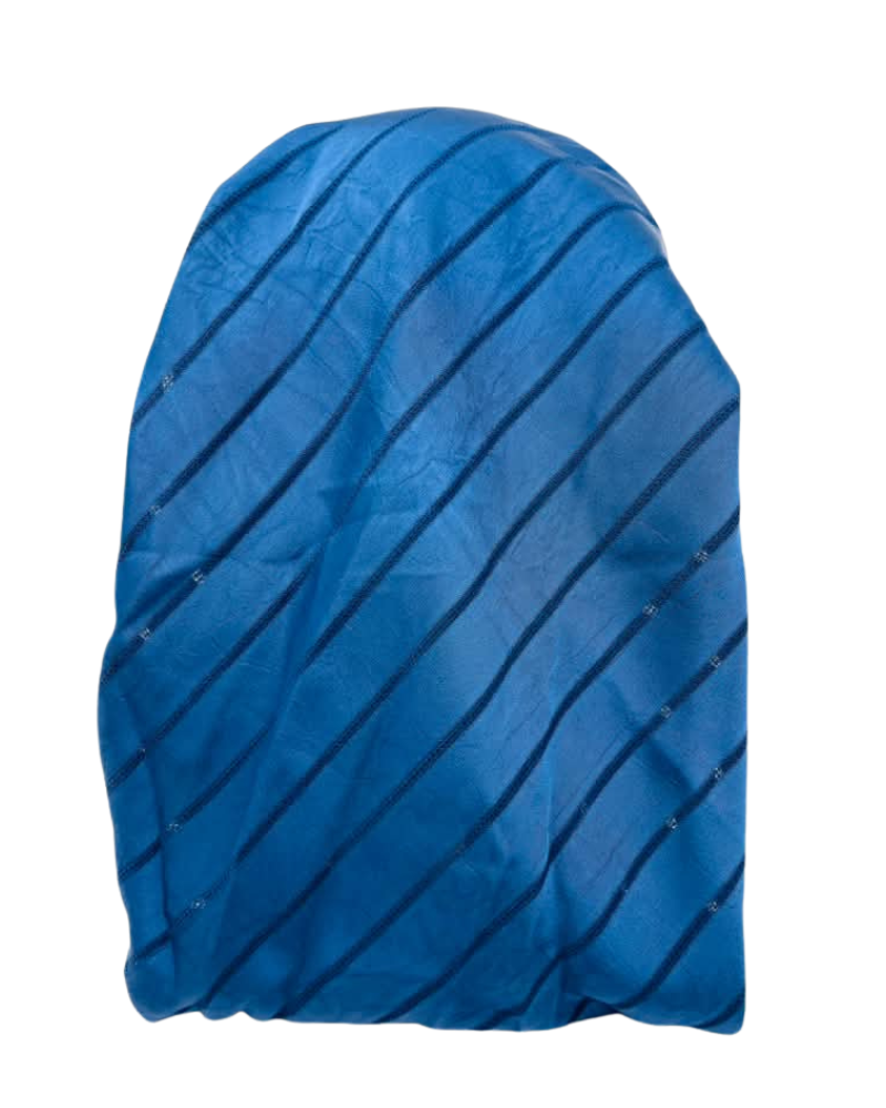 Ahead Navy Pearlsoft Versatile Style Long Tails Open Back Pre-Tied Bandanna