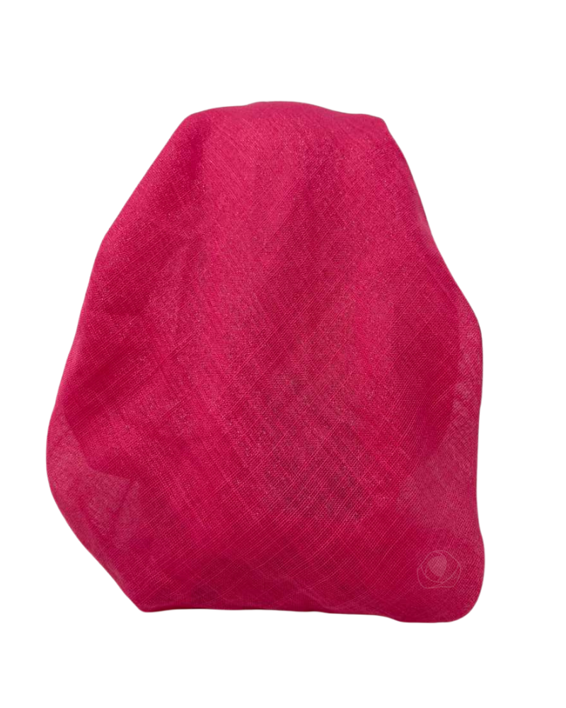 It's Younique Solid Hot Pink Shimmer Pre-Tied Open Back Bandanna with Velvet Grip