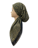 Revaz Black Leopard Border Adjustable Pre-Tied Bandanna with Velvet Grip