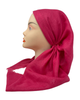 It's Younique Solid Hot Pink Shimmer Pre-Tied Open Back Bandanna with Velvet Grip