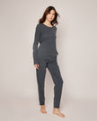 PWDGL Dark Heather Grey Pima Cotton Pajamas Set