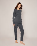 PWDGL Dark Heather Grey Pima Cotton Pajamas Set