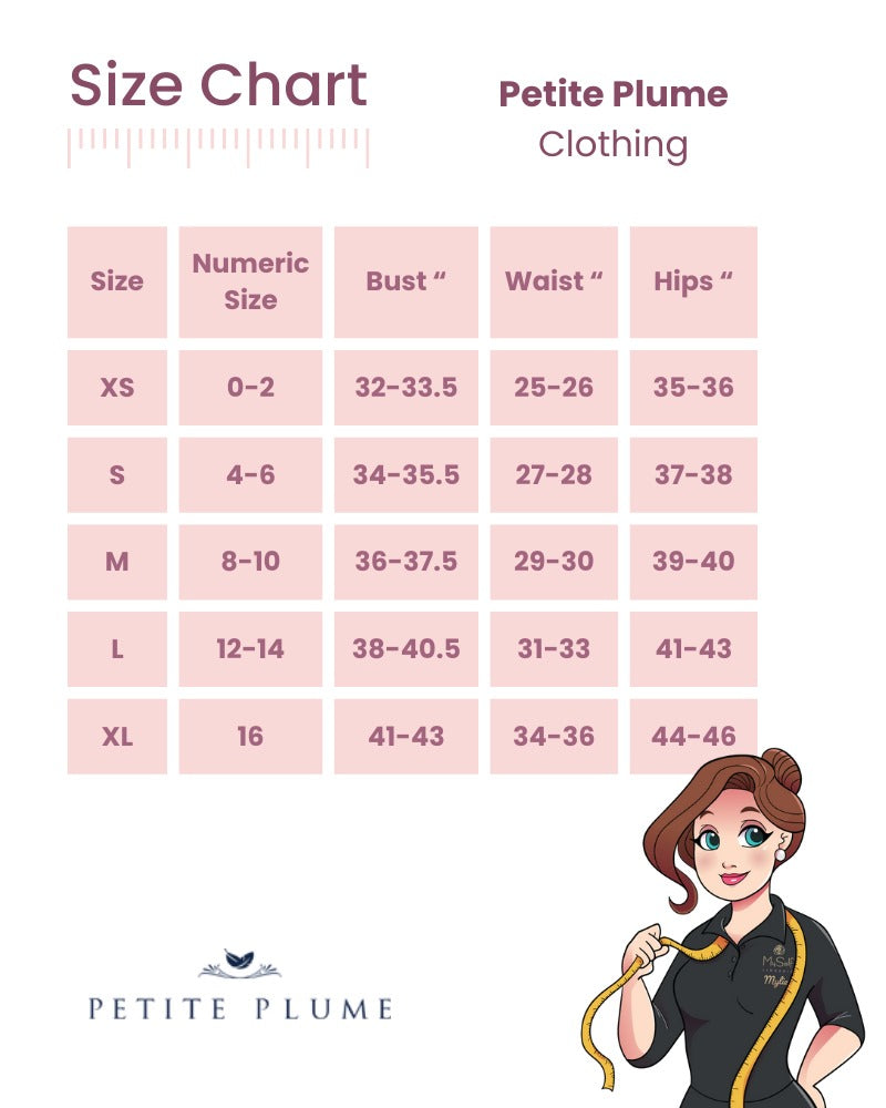 Sleepwear ALL Collection Size Guide