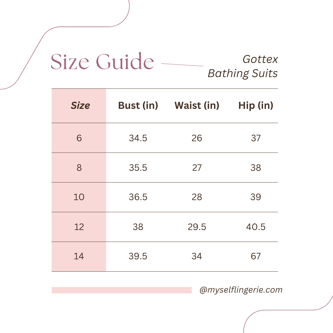 Bathing Suits Size Guide