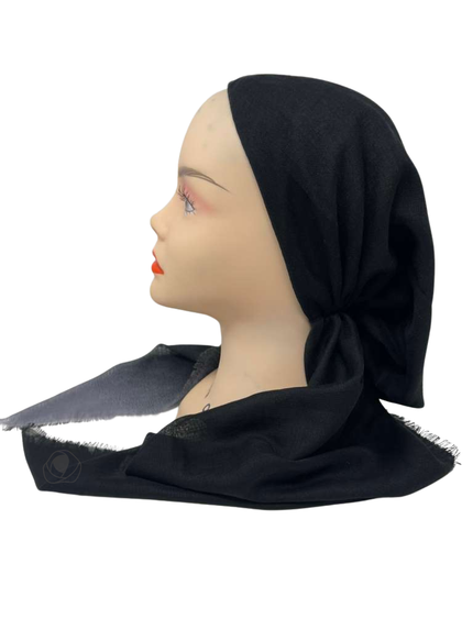 Revaz HS707A/E Black and Grey Ombre Adjustable Pre-Tied Bandanna with Velvet Grip Myselflingerie.com